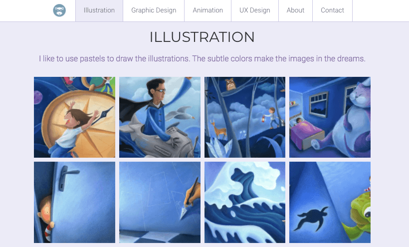 illustrations in the form of vector graphics on a website illustrations in the form of vector graphics on a website